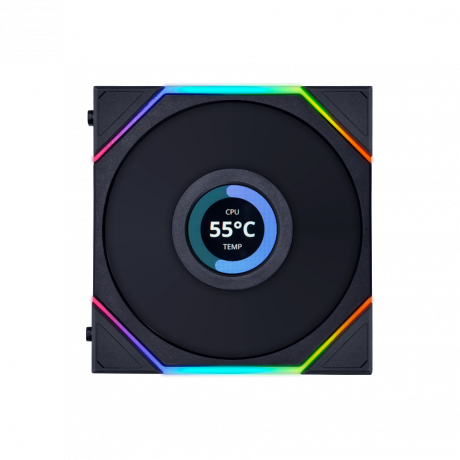Lian Li UNI FAN TL-LCD REVERSE 1x120mm Siyah Kasa Fanı (G99.12RTLLCD1B.00)
